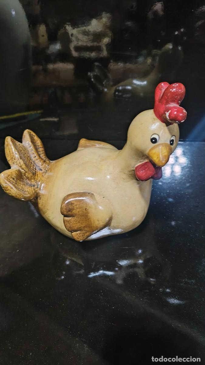 Antig&uuml;edades: Poule c&eacute;ramique &eacute;maill&eacute;e 1950 - Foto 1