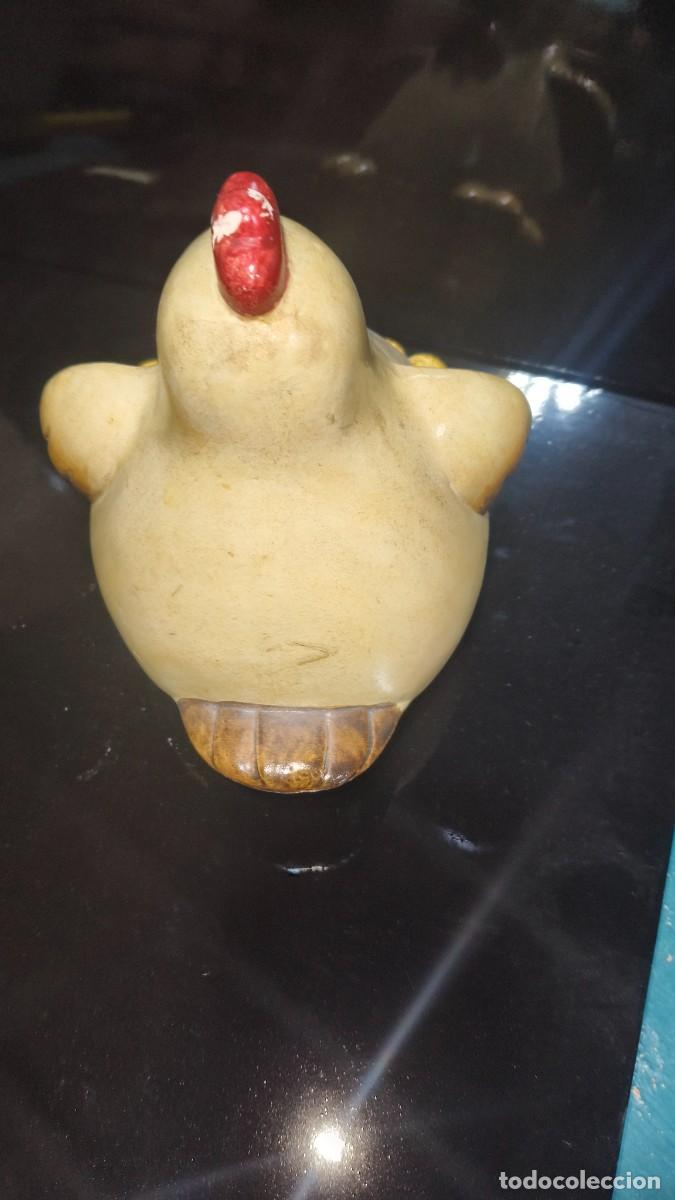 Antig&uuml;edades: Poule c&eacute;ramique &eacute;maill&eacute;e 1950 - Foto 2