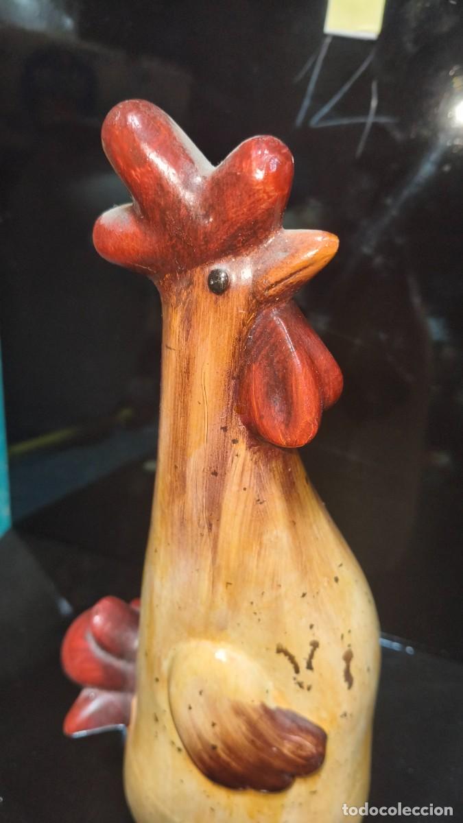 Antig&uuml;edades: Poule c&eacute;ramique &eacute;maill&eacute;e 1950 - Foto 3