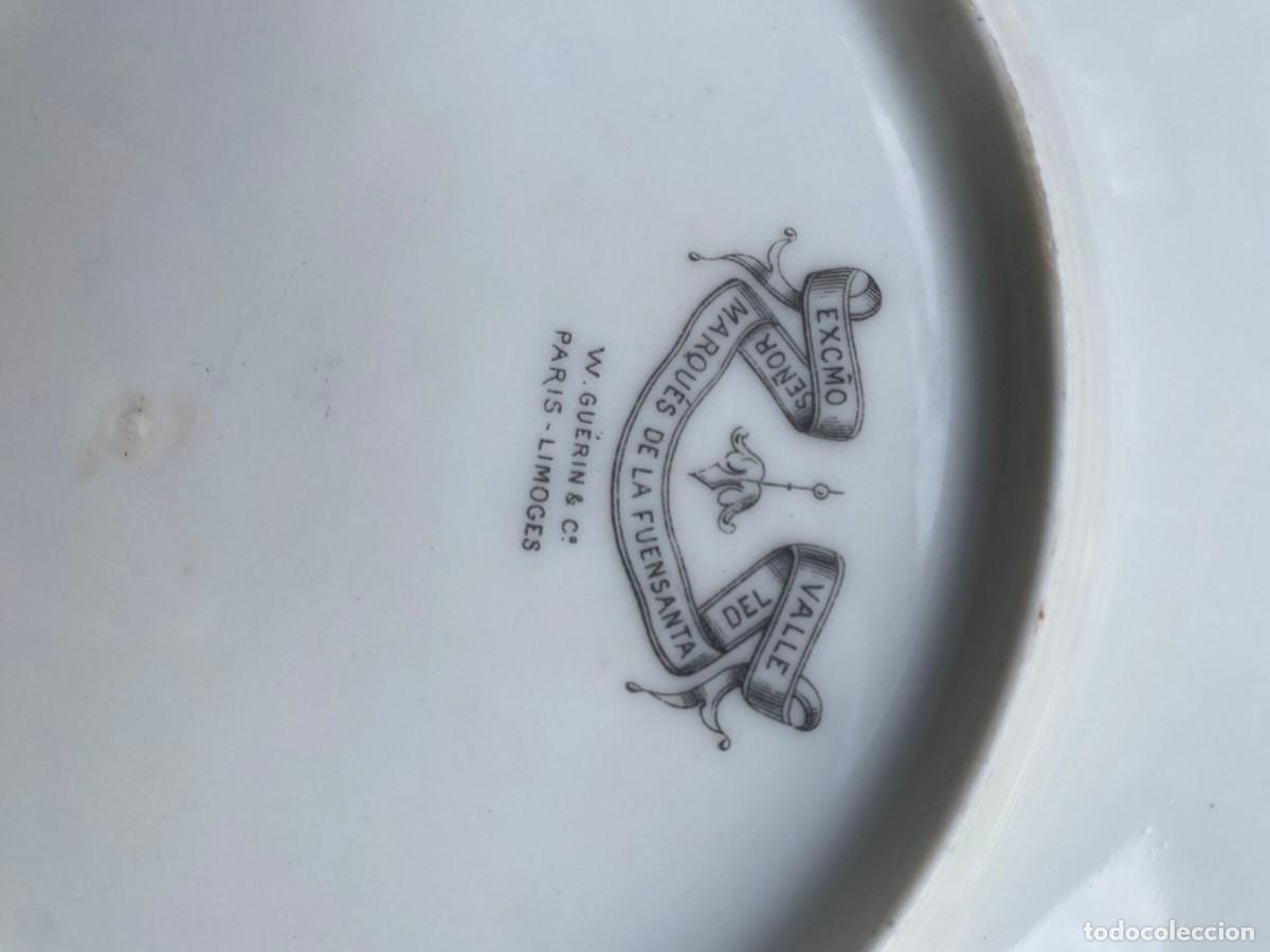 Antig&uuml;edades: plato limoges blasonado - Foto 5