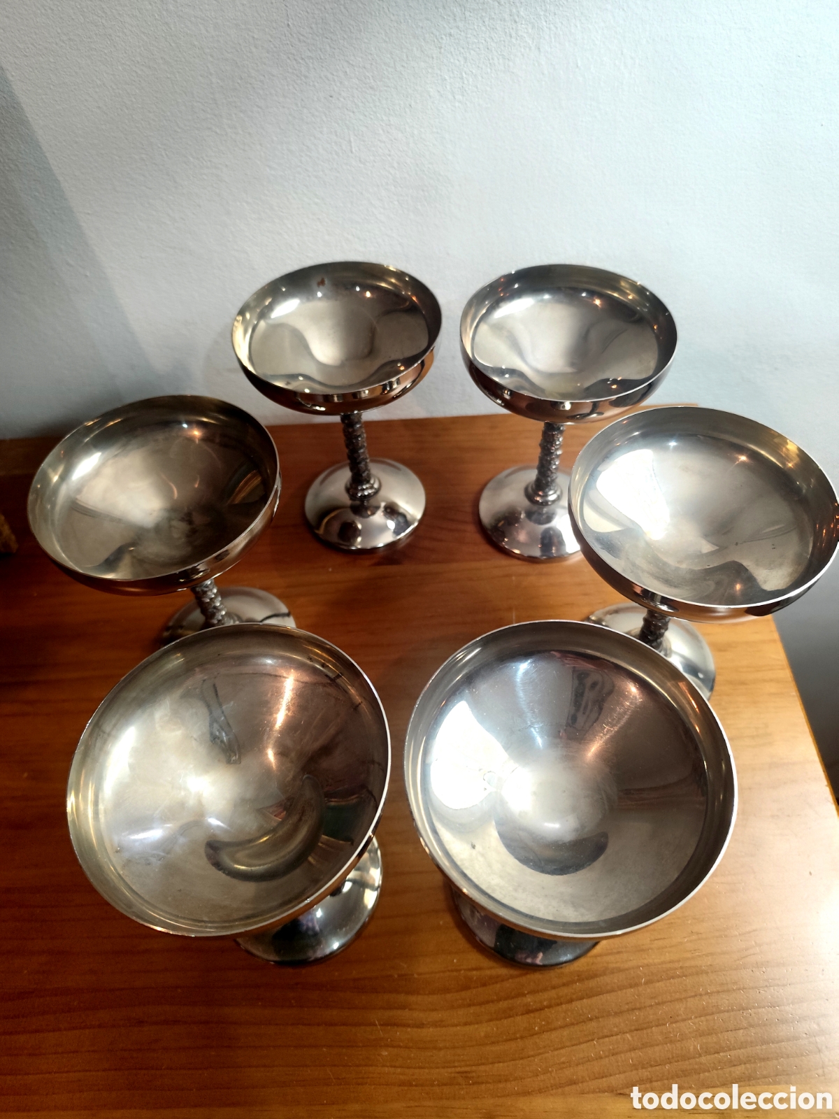 Antig&uuml;edades: Copas Vintage Ba&ntilde;adas en Plata - Foto 2
