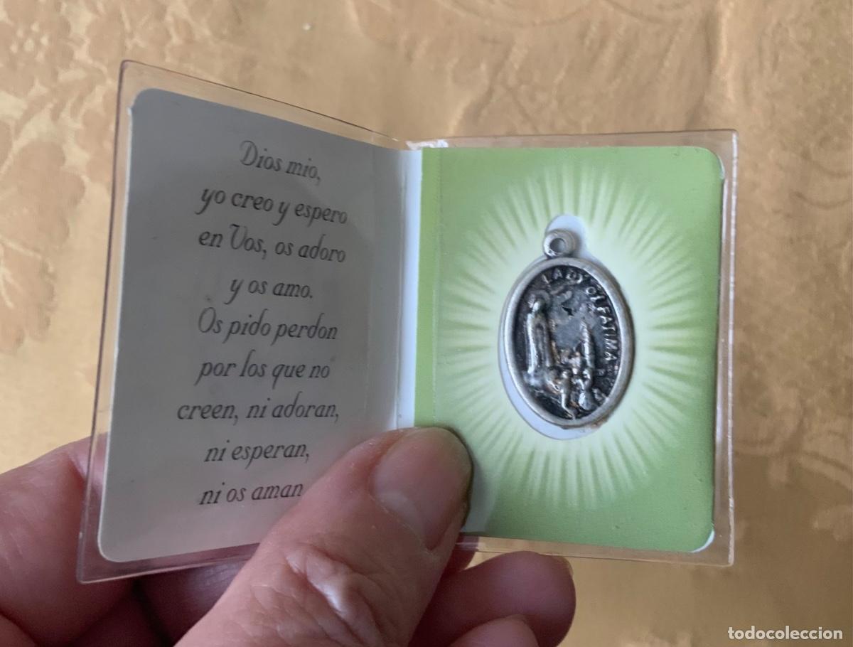 Antig&uuml;edades: MEDALLA VIRGEN DE FATIMA CON ORACI&Oacute;N - Foto 6