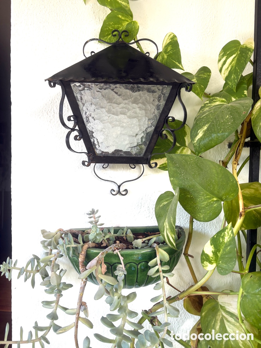 Antig&uuml;edades: FAROL DE FORJA VINTAGE. - Foto 3