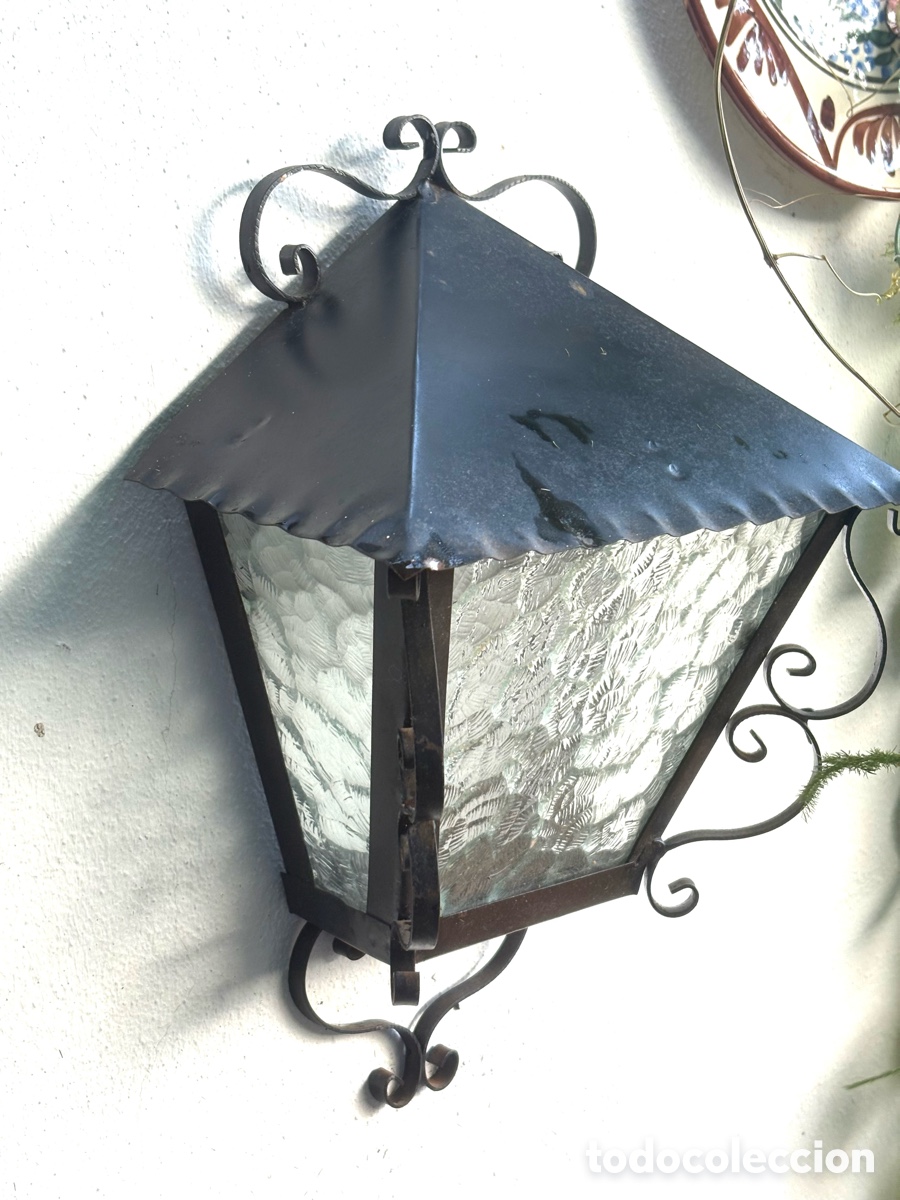 Antig&uuml;edades: FAROL DE FORJA VINTAGE. - Foto 6