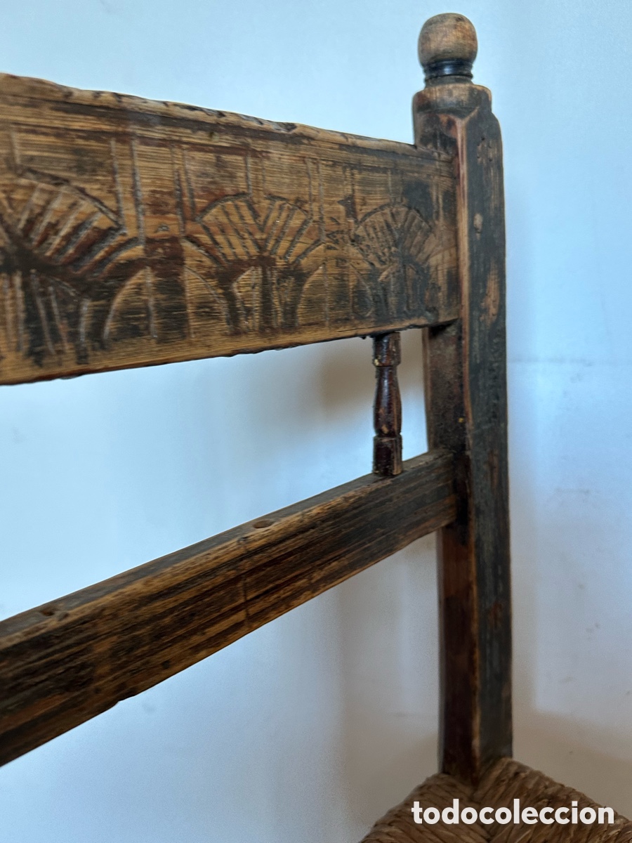 Antig&uuml;edades: Silla r&uacute;stica aragonesa - Foto 2