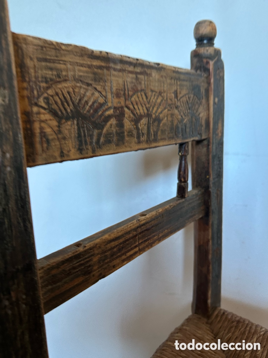 Antig&uuml;edades: Silla r&uacute;stica aragonesa - Foto 3