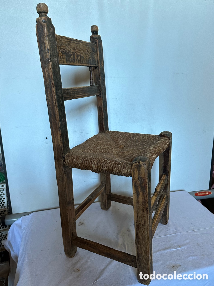 Antig&uuml;edades: Silla r&uacute;stica aragonesa - Foto 4