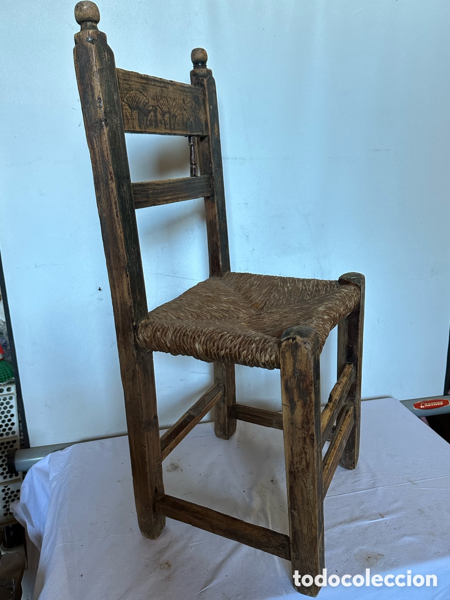 Antig&uuml;edades: Silla r&uacute;stica aragonesa - Foto 5