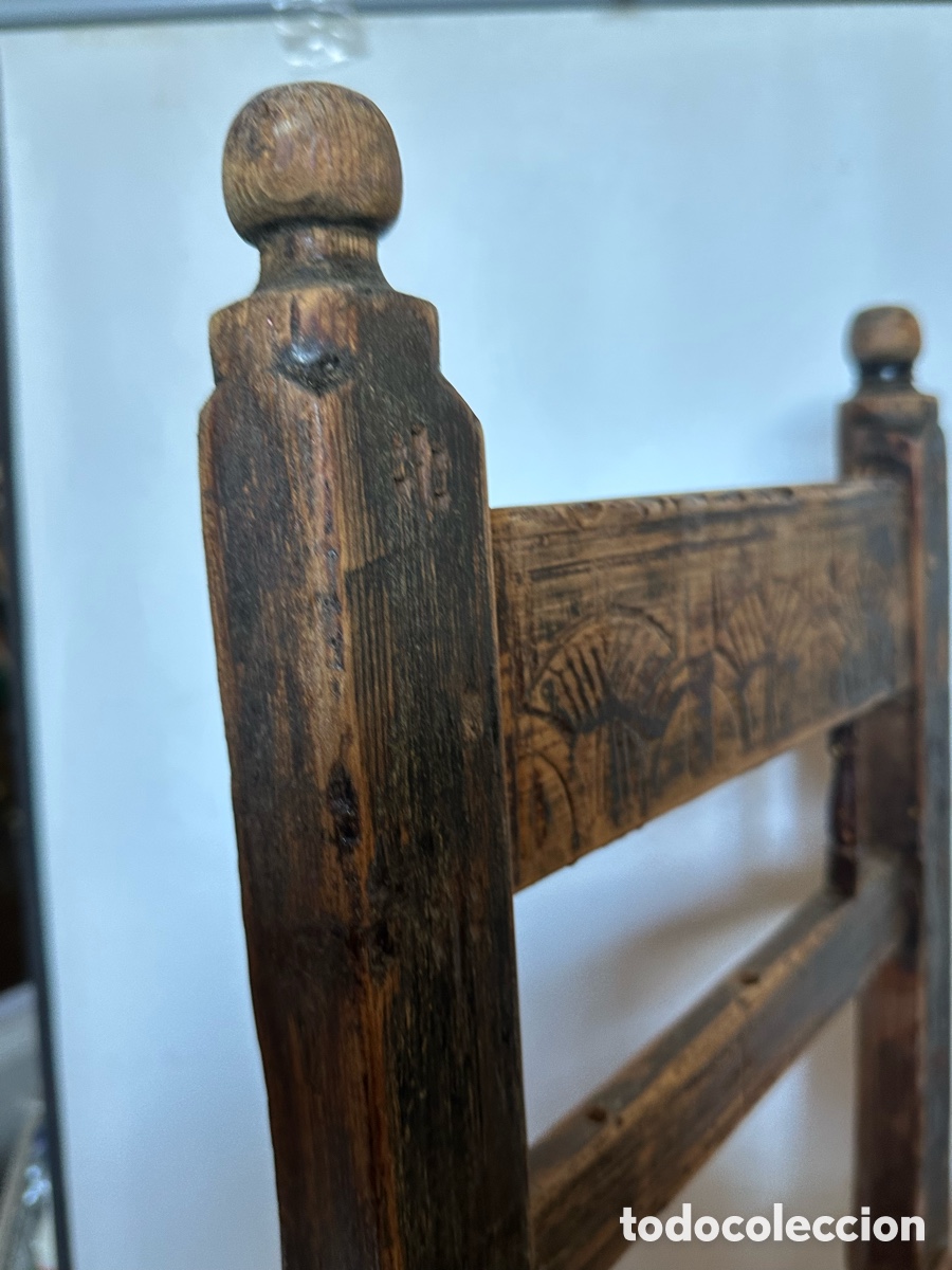 Antig&uuml;edades: Silla r&uacute;stica aragonesa - Foto 6