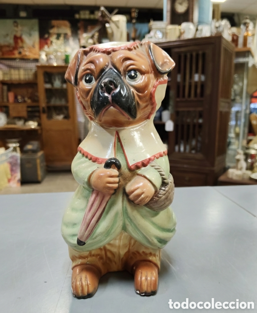 Antig&uuml;edades: Magn&iacute;fica hucha en forma de perro - Foto 1