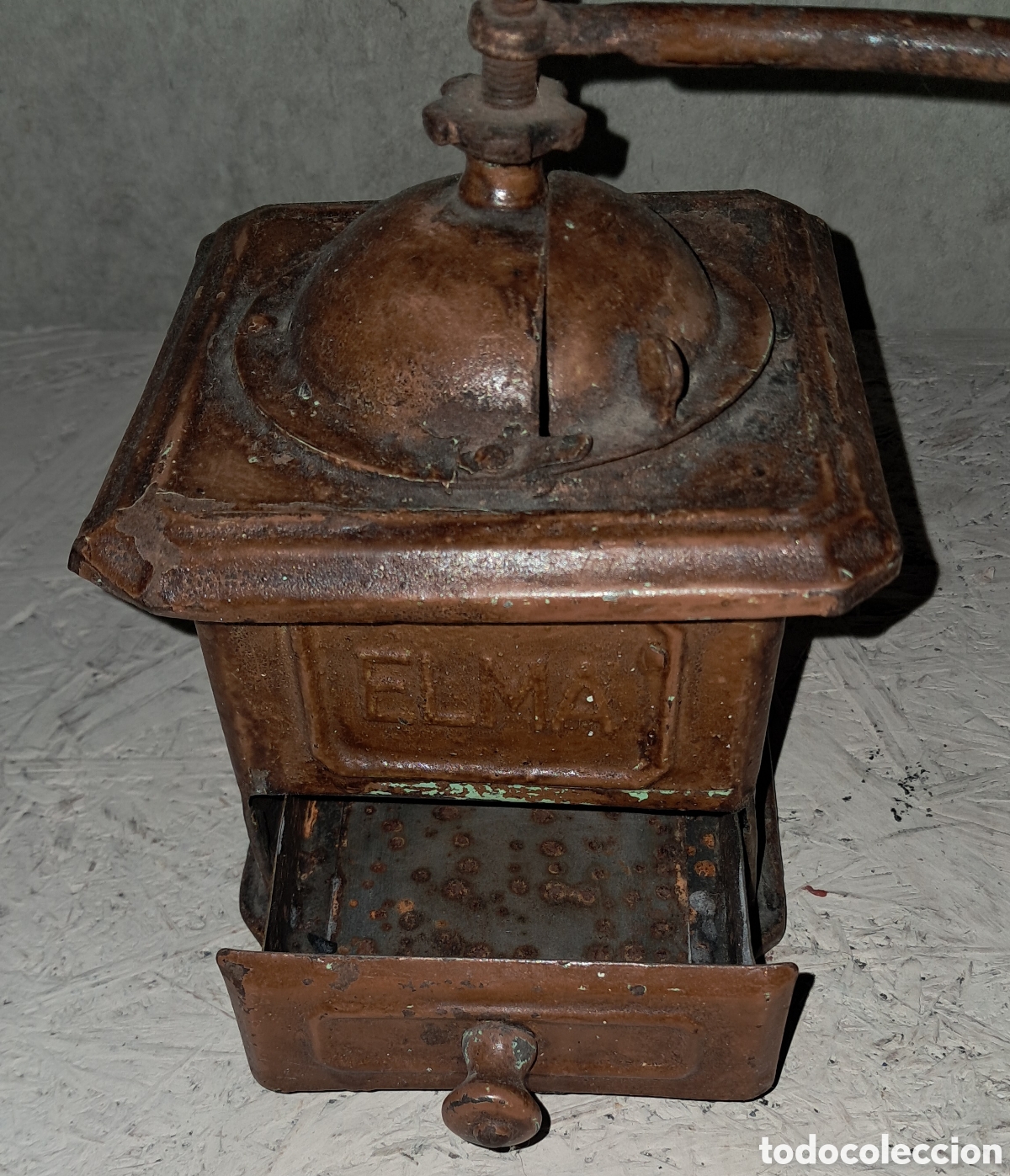 Antig&uuml;edades: MOLINILLO DE CAF&Eacute; MODELO ANTIGUO DE LA MARCA ELMA - Foto 7