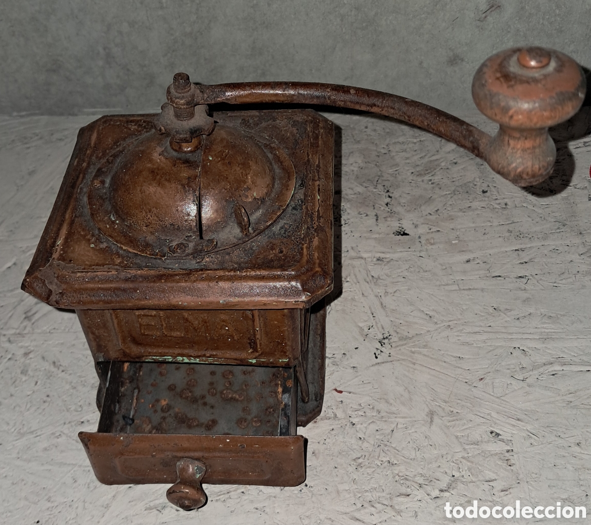 Antig&uuml;edades: MOLINILLO DE CAF&Eacute; MODELO ANTIGUO DE LA MARCA ELMA - Foto 8