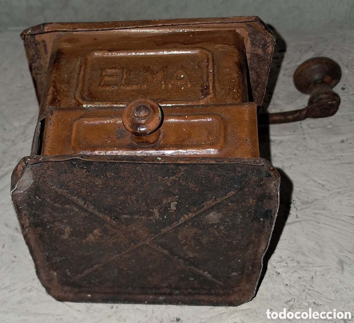 Antig&uuml;edades: MOLINILLO DE CAF&Eacute; MODELO ANTIGUO DE LA MARCA ELMA - Foto 9
