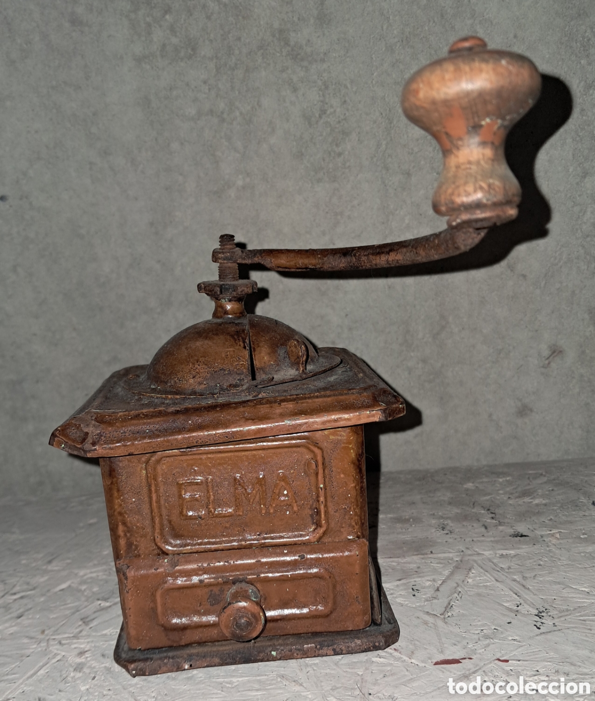 Antig&uuml;edades: MOLINILLO DE CAF&Eacute; MODELO ANTIGUO DE LA MARCA ELMA - Foto 1
