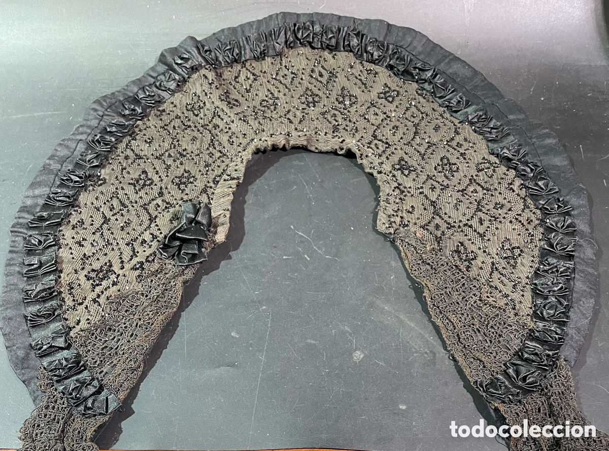 Antig&uuml;edades: Cuello con Azabache Siglo XIX - Foto 5