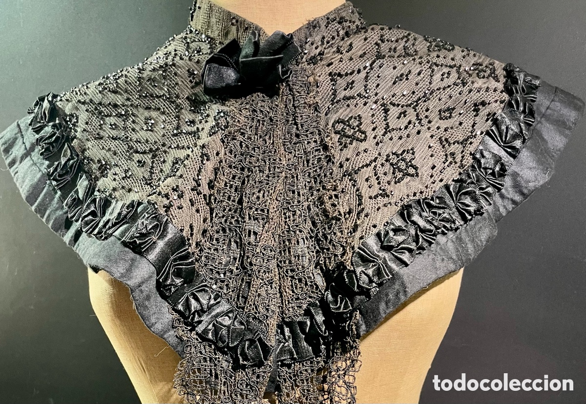 Antig&uuml;edades: Cuello con Azabache Siglo XIX - Foto 1