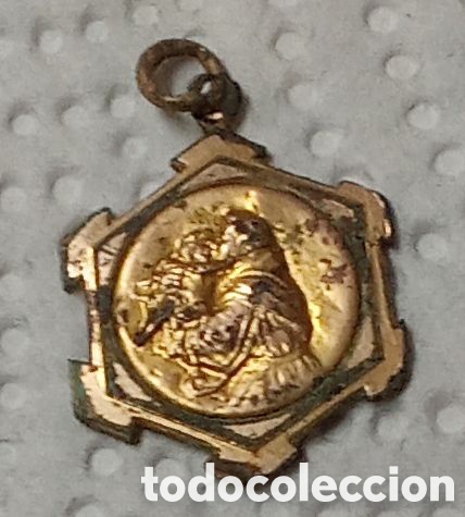 Antig&uuml;edades: MEDALLA CHAPADA EN ORO - Foto 1