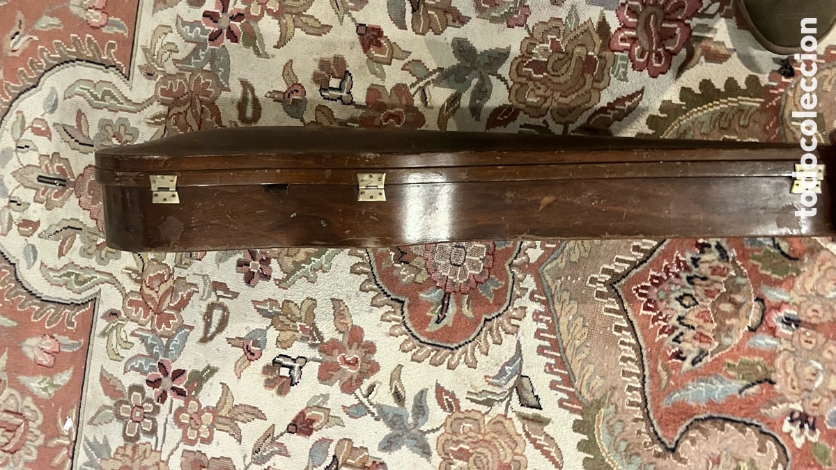 Antig&uuml;edades: Estuche de viol&iacute;n antiguo madera - Foto 3