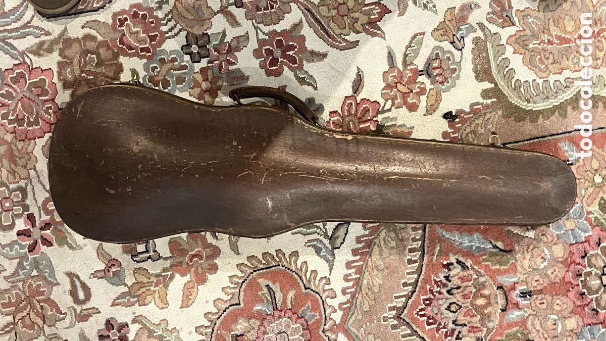 Antig&uuml;edades: Estuche de viol&iacute;n antiguo madera - Foto 1