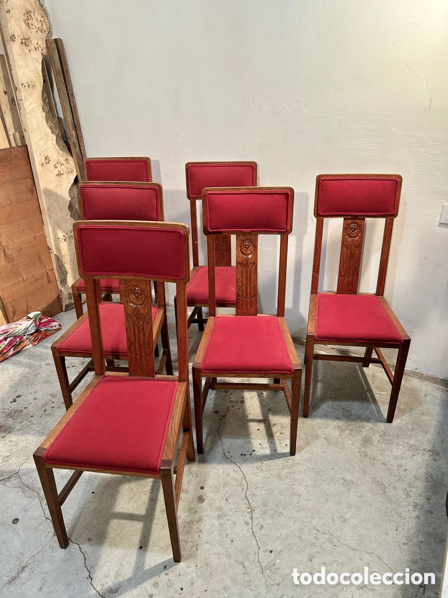 Antig&uuml;edades: Sillas modernistas de roble - Foto 6