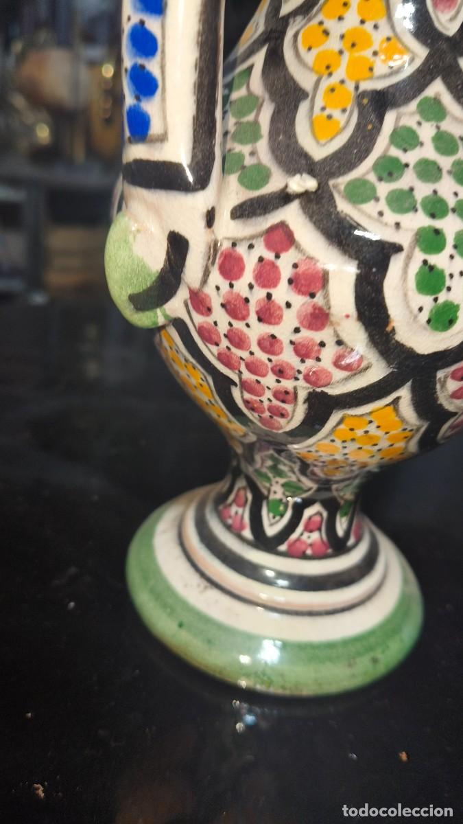 Antig&uuml;edades: Vase c&eacute;ramique &eacute;maill&eacute;e peinte &agrave; la main - Foto 2