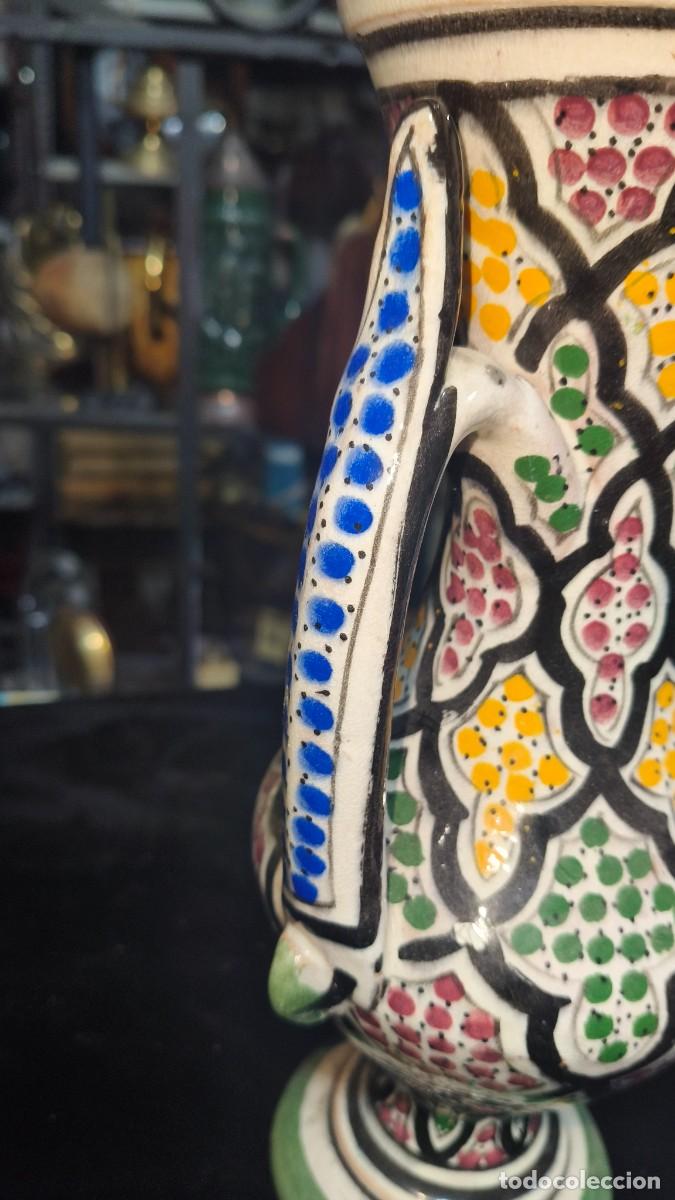 Antig&uuml;edades: Vase c&eacute;ramique &eacute;maill&eacute;e peinte &agrave; la main - Foto 4