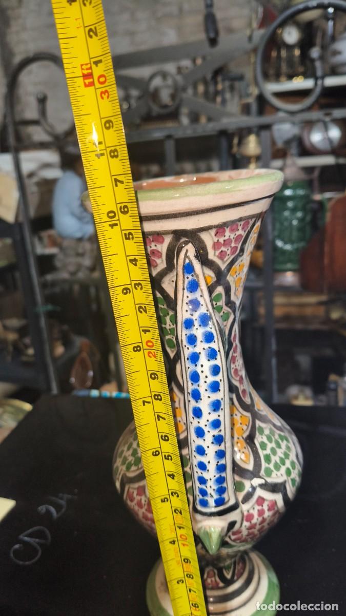 Antig&uuml;edades: Vase c&eacute;ramique &eacute;maill&eacute;e peinte &agrave; la main - Foto 5