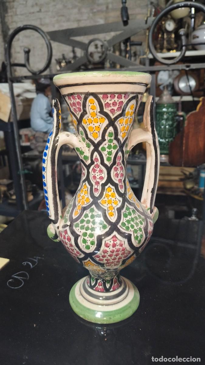 Antig&uuml;edades: Vase c&eacute;ramique &eacute;maill&eacute;e peinte &agrave; la main - Foto 6