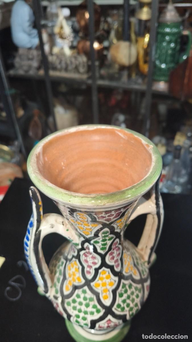 Antig&uuml;edades: Vase c&eacute;ramique &eacute;maill&eacute;e peinte &agrave; la main - Foto 7