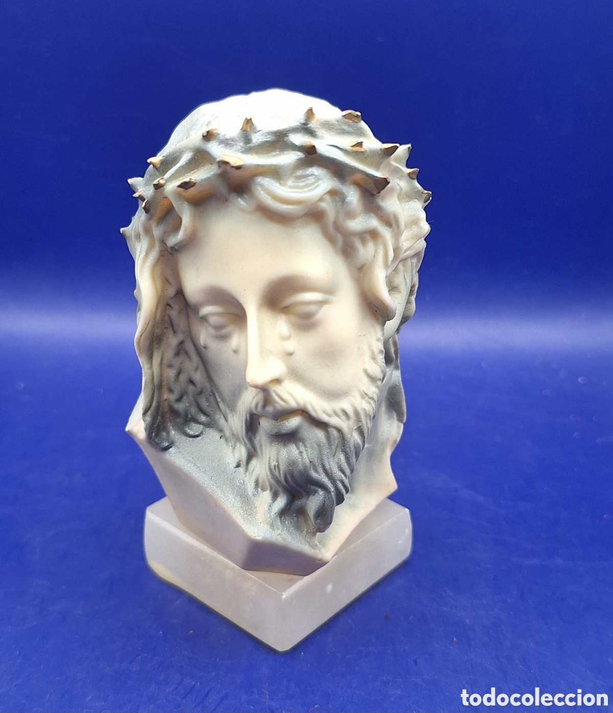 Antig&uuml;edades: Peque&ntilde;o Busto Cristo Llorando - Foto 9