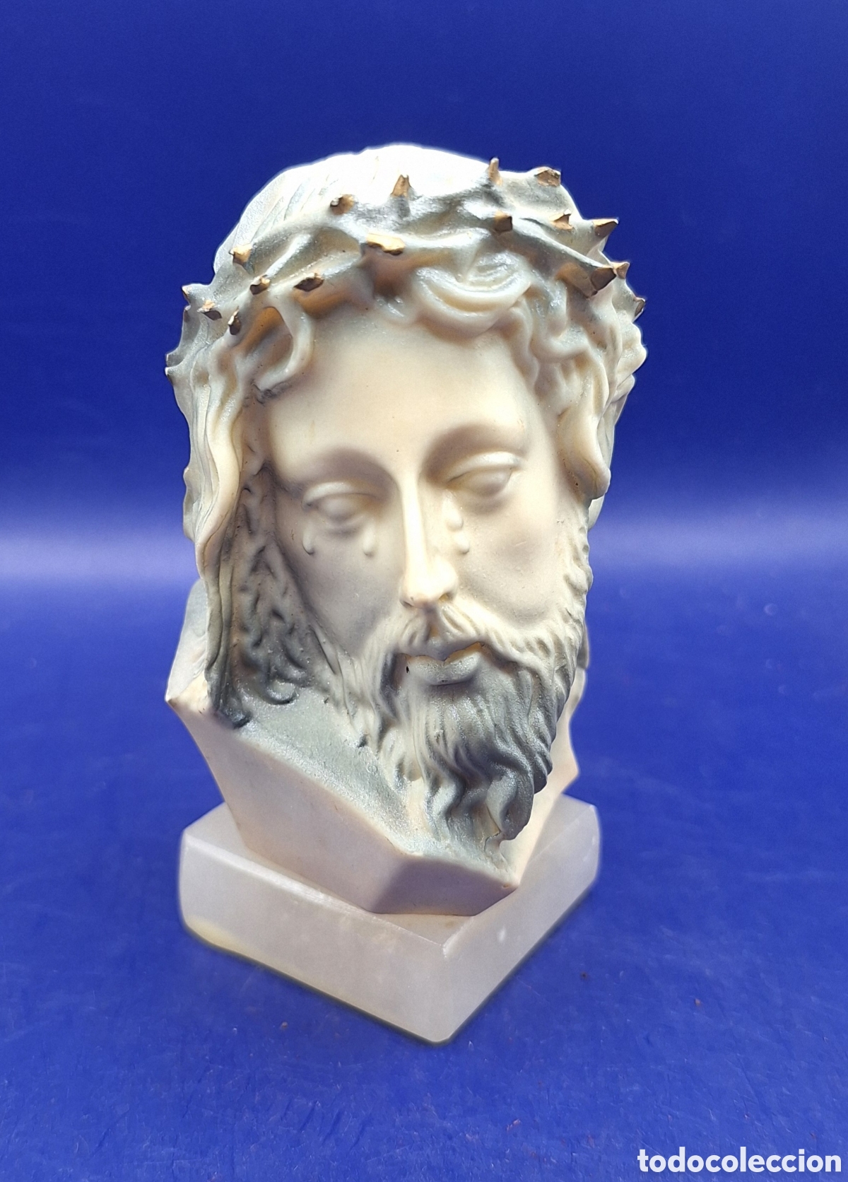 Antig&uuml;edades: Peque&ntilde;o Busto Cristo Llorando - Foto 10