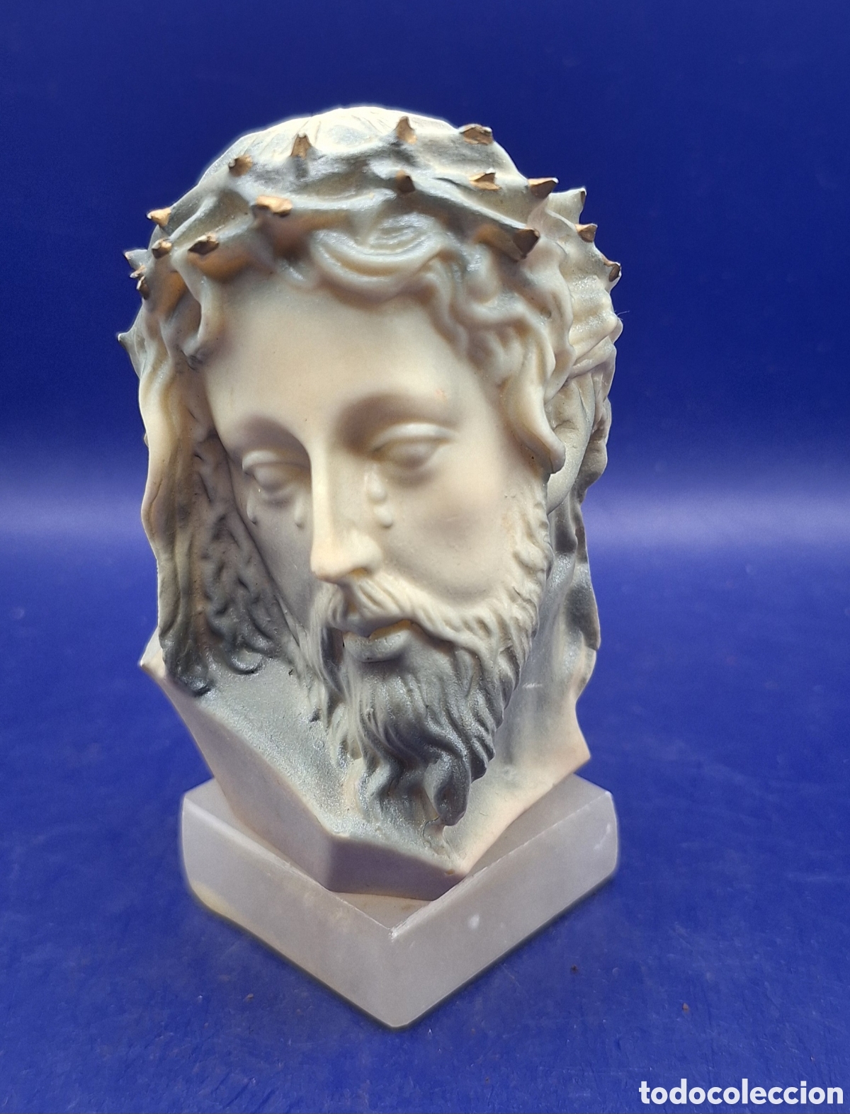 Antig&uuml;edades: Peque&ntilde;o Busto Cristo Llorando - Foto 11