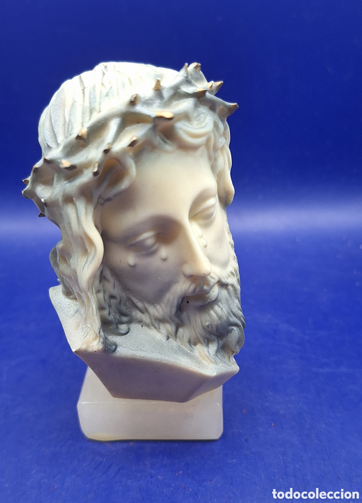 Antig&uuml;edades: Peque&ntilde;o Busto Cristo Llorando - Foto 13