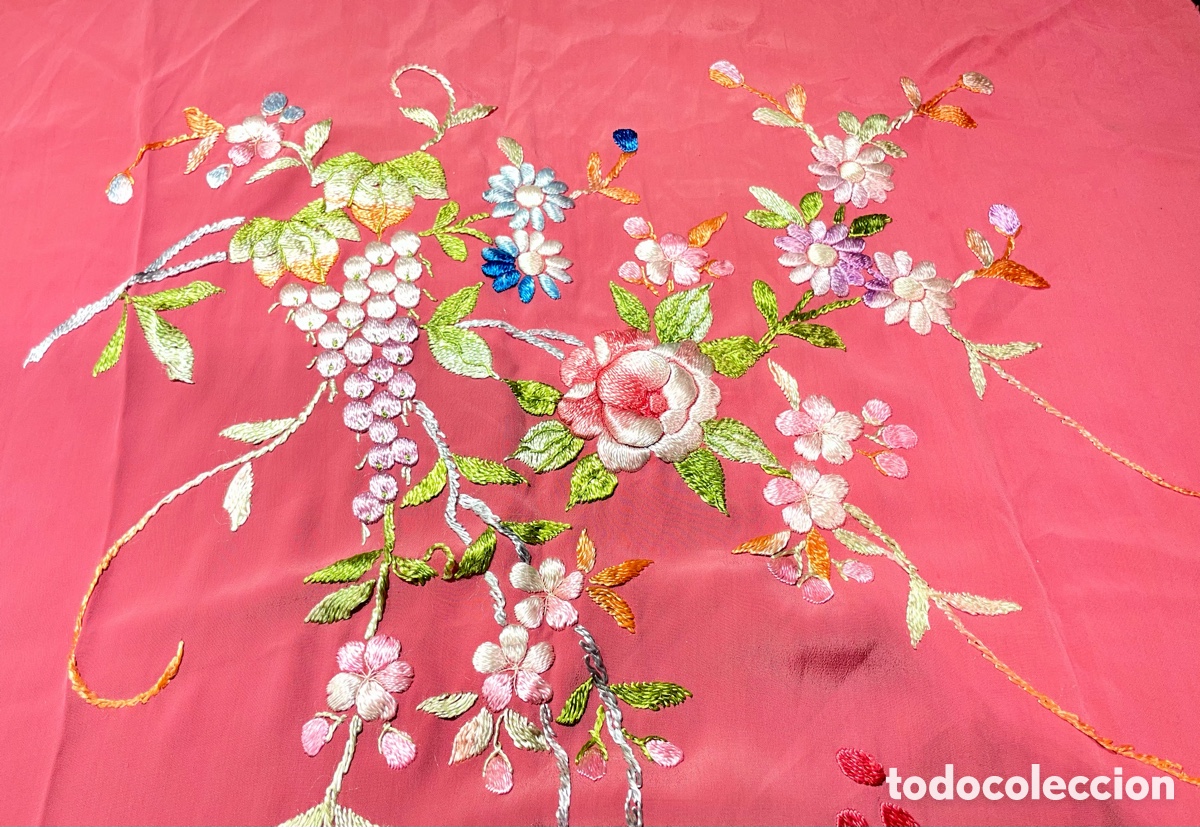 Antig&uuml;edades: Bordado Seda Oriental - Foto 2