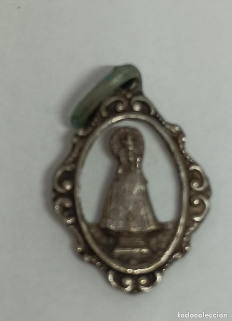 Antig&uuml;edades: MEDALLA VIRGEN DEL PILAR PLATEADA - Foto 1