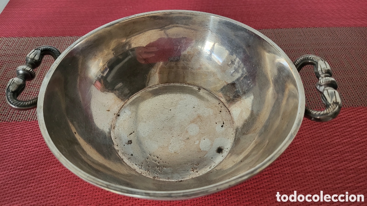 Antig&uuml;edades: Antiguo cuenco plateado - Foto 2