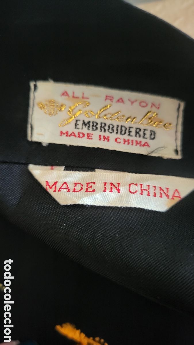 Antig&uuml;edades: KIMONO BORDADO A MANO - Foto 7