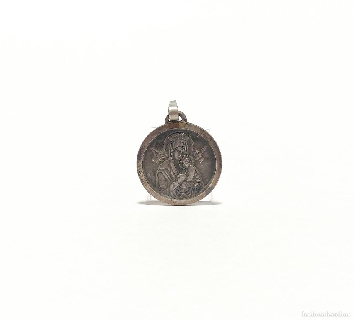 Antig&uuml;edades: Antigua medalla religiosa de plata - Foto 1