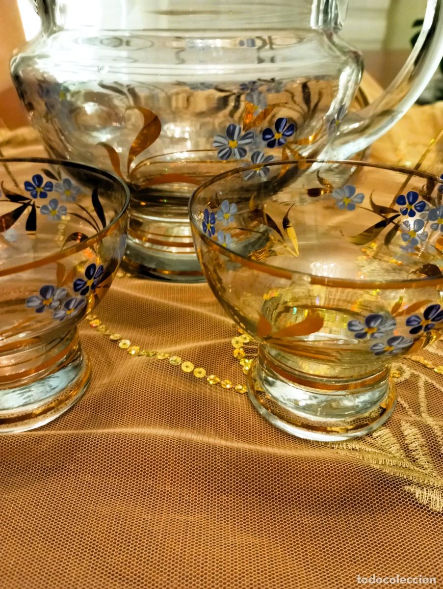 Antig&uuml;edades: jarra y vasos cristal - Foto 4