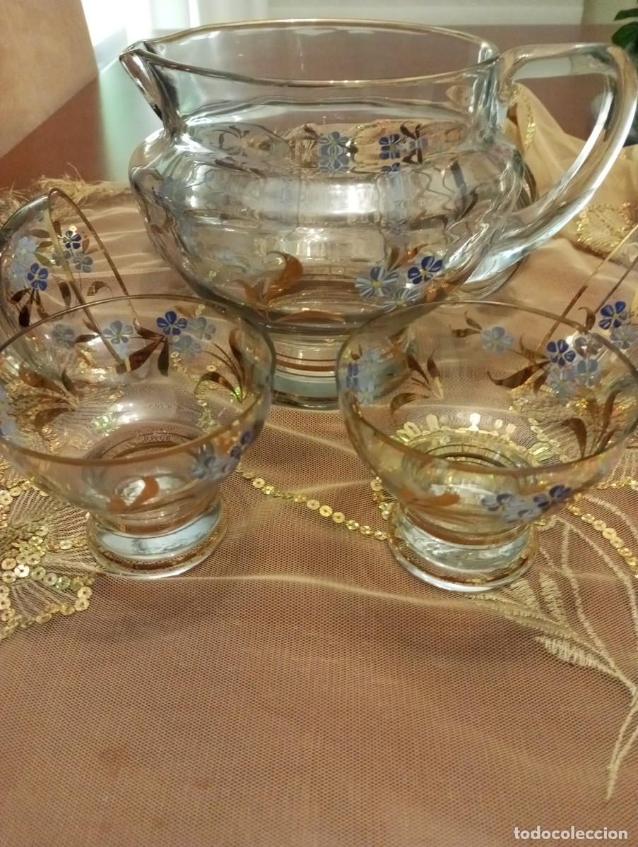 Antig&uuml;edades: jarra y vasos cristal - Foto 8