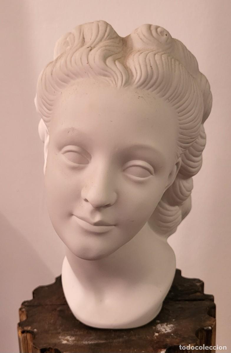 Antig&uuml;edades: Busto de Dama de biscuit - Foto 1