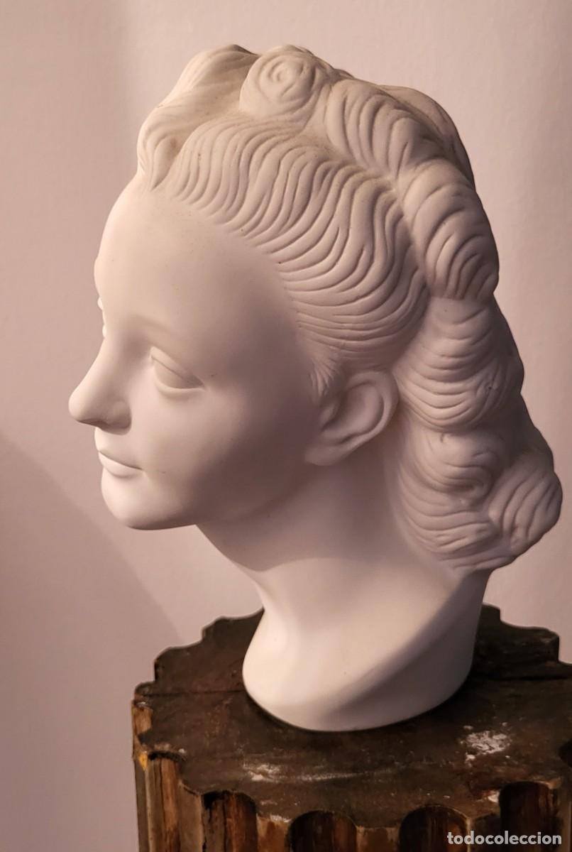 Antig&uuml;edades: Busto de Dama de biscuit - Foto 2