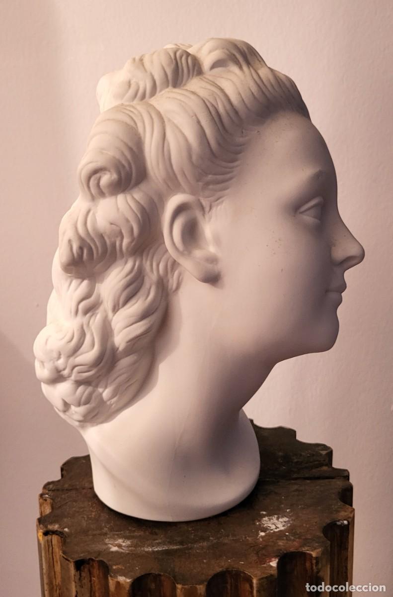Antig&uuml;edades: Busto de Dama de biscuit - Foto 3