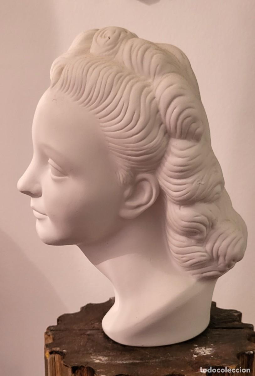 Antig&uuml;edades: Busto de Dama de biscuit - Foto 5