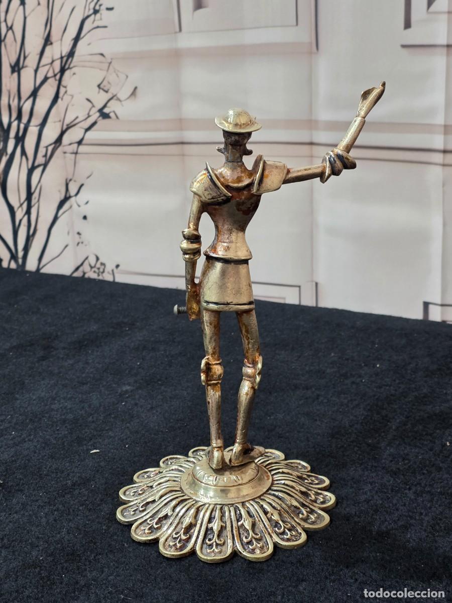 Antig&uuml;edades: Figura de bronce de Don Quijote de la Mancha - Foto 3