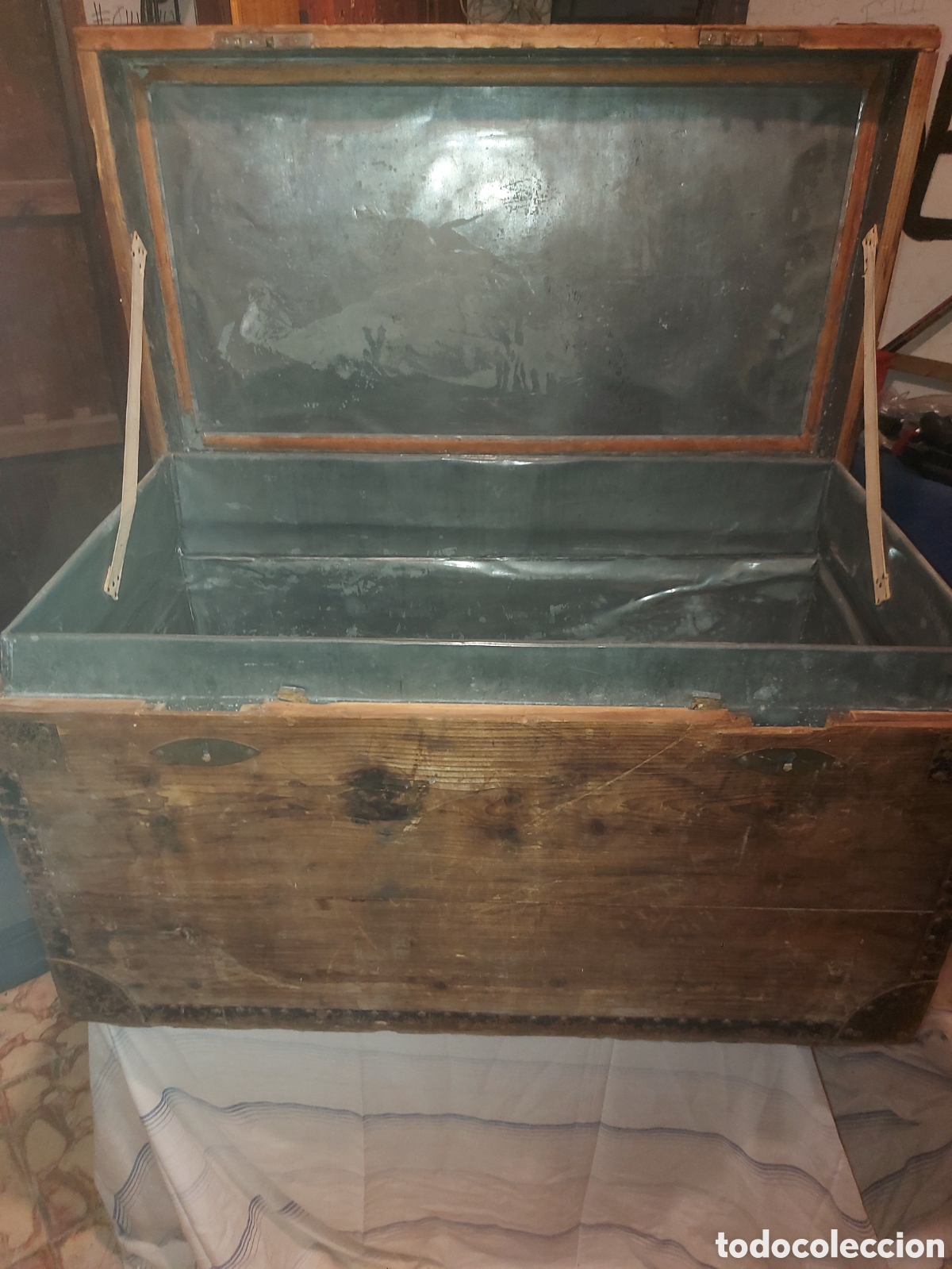 Antig&uuml;edades: Baul arcon de viaje. Stener trunk - Foto 4