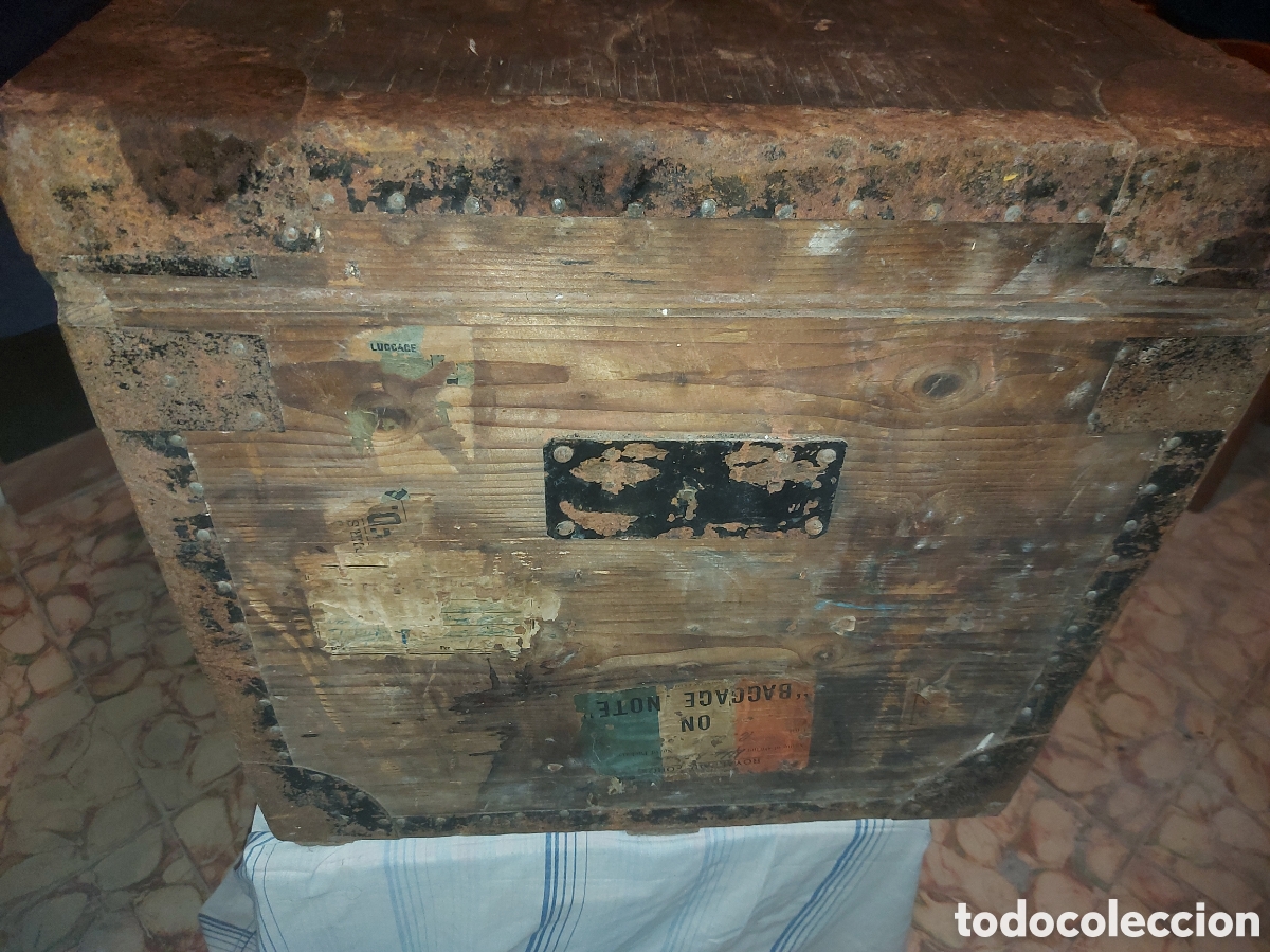 Antig&uuml;edades: Baul arcon de viaje. Stener trunk - Foto 5