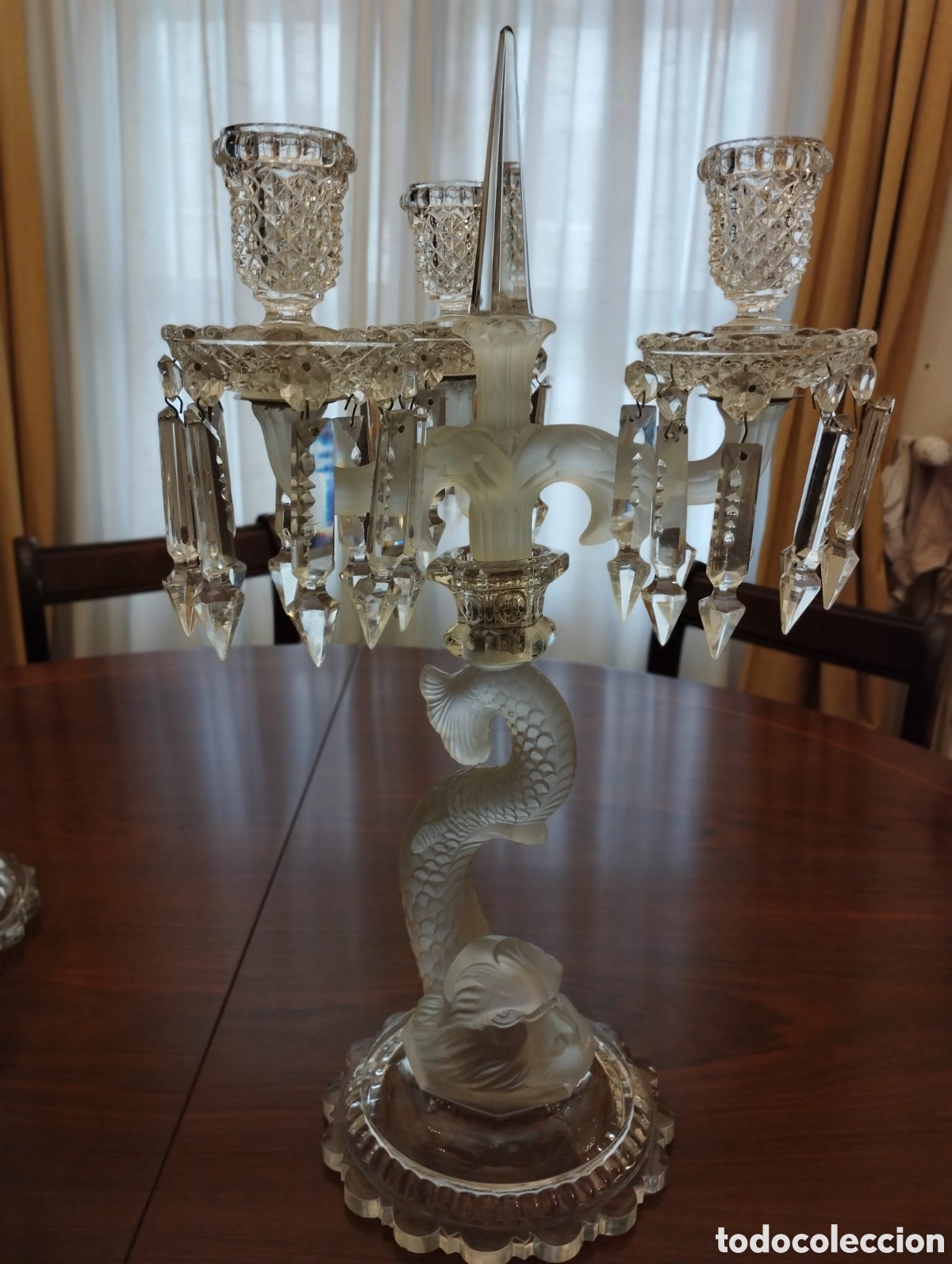 Antig&uuml;edades: Candelabro de cristal - Foto 4