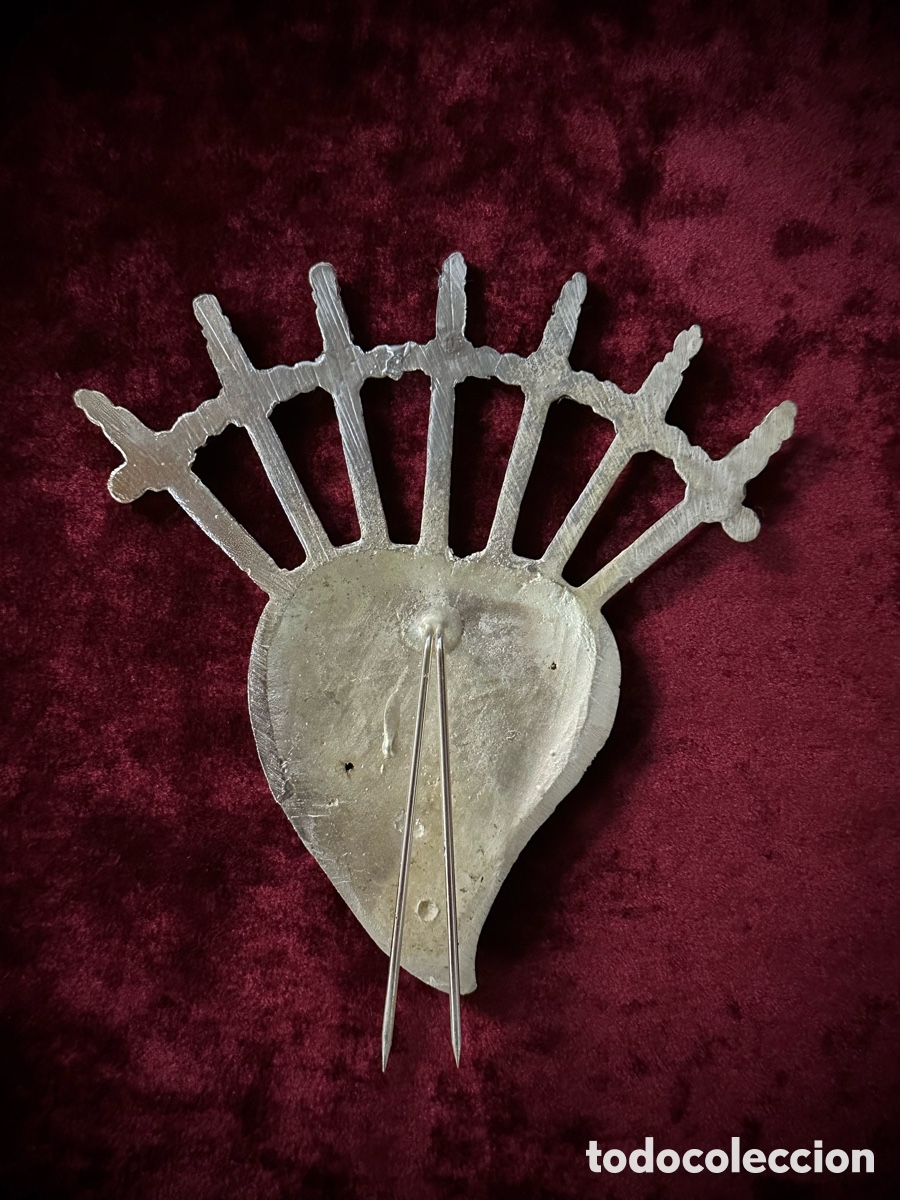 Antig&uuml;edades: Broche Coraz&oacute;n siete pu&ntilde;ales - Foto 2