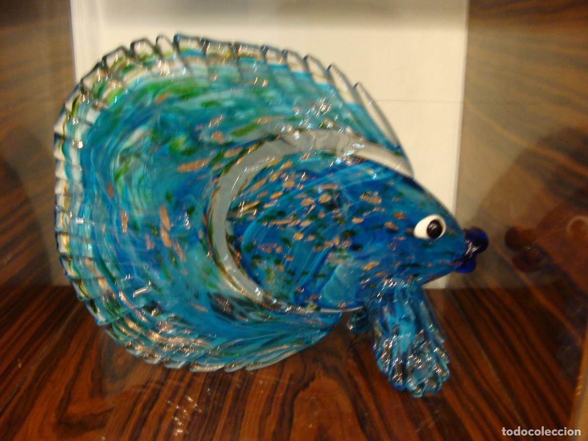 Antig&uuml;edades: Pez en cristal de Murano - Foto 1